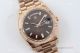 Swiss Copy Rolex Daydate 40 TWS Rose Gold watch on Brown Dial with Baguettes (2)_th.jpg